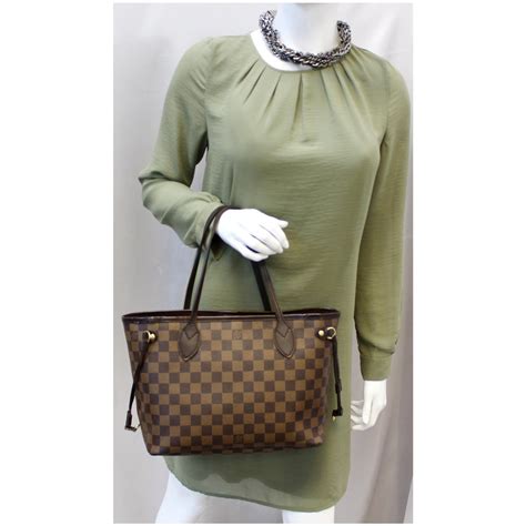 Neverfull PM Damier Petite Size Brown Tote 